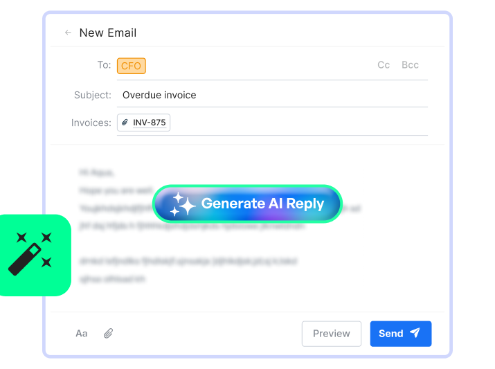 Address clients disputes with AI smart emails